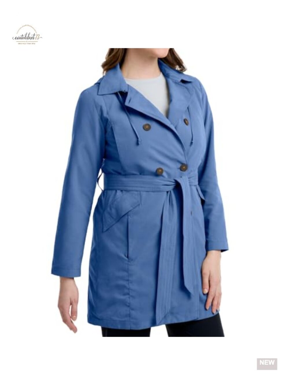 SCOTTeVEST Tabitha Trench Coat Women 21 Hidden Pockets Travel RFID